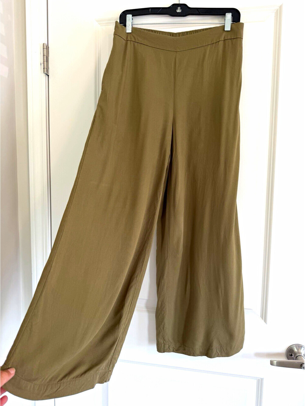 Old Navy Playa Wide Leg Pants Olive Green High-Rise Women's Medium Boho Casual